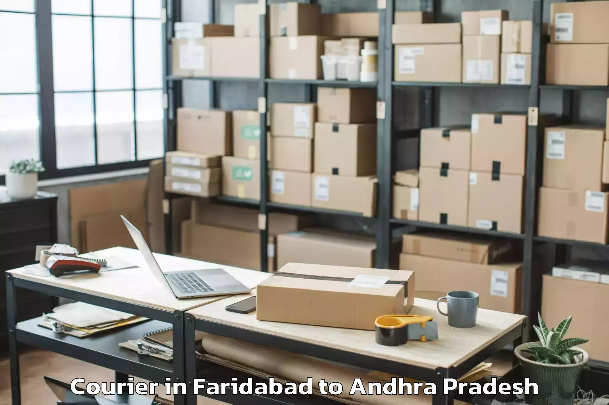 Efficient Faridabad to Ghantasala Courier